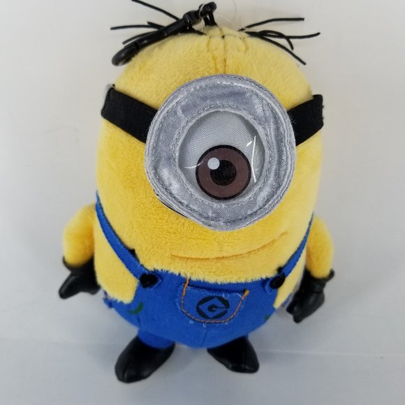 Despicable Me 2 Plush MINION Backpack Clip - Picture 1 of 10